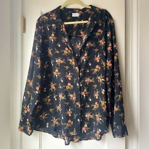 Abound button down top